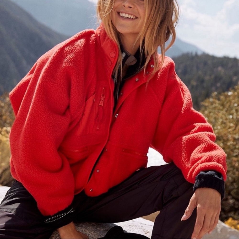 {Free People Movement} Hit the Slopes Jacket - Red
